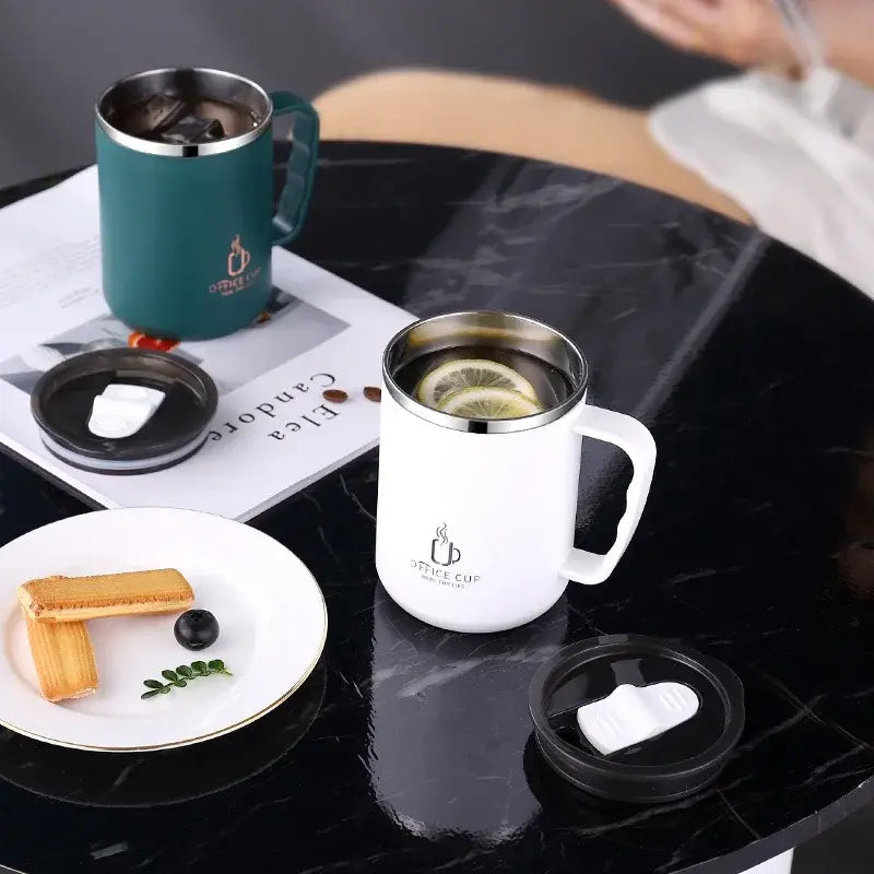 Stainless steel coffee mug