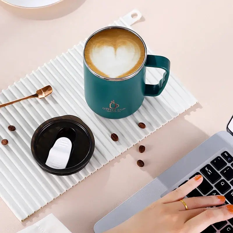 Stainless steel coffee mug