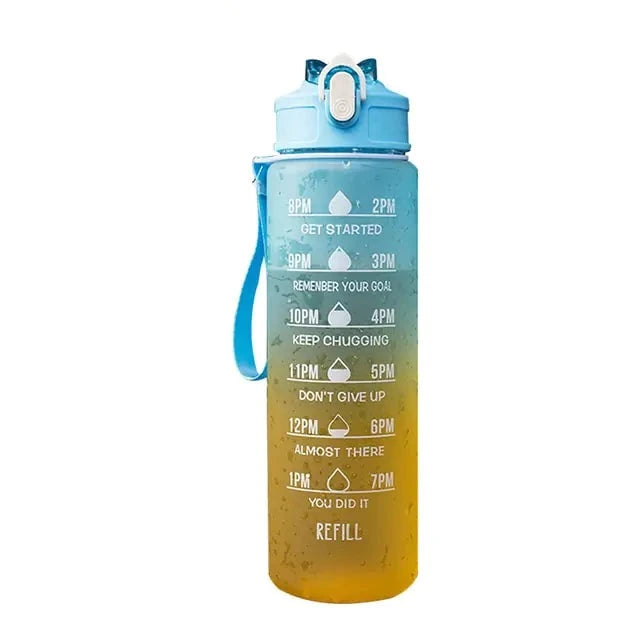 Timed water bottle